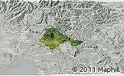 Satellite 3D Map of Ajdovscina, lighten, semi-desaturated
