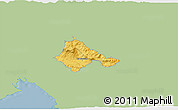 Savanna Style 3D Map of Ajdovscina, single color outside