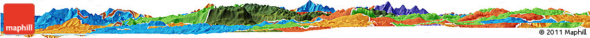 Satellite Horizon Map of Ajdovscina, political outside