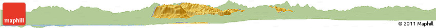 Savanna Style Horizon Map of Ajdovscina, single color outside