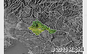 Satellite Map of Ajdovscina, desaturated