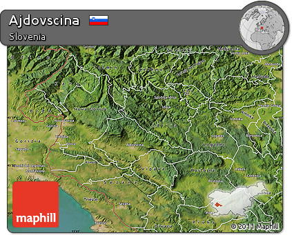 Satellite Map of Ajdovscina