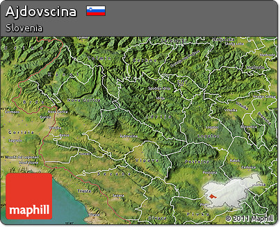 Satellite Map of Ajdovscina