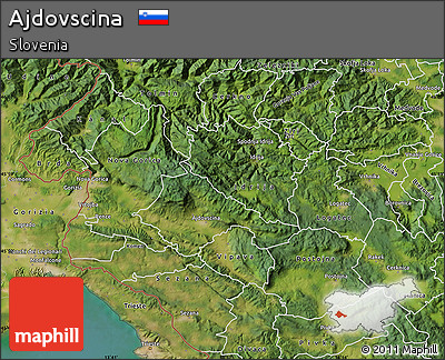Satellite Map of Ajdovscina