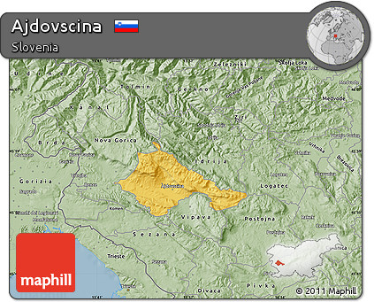 Savanna Style Map of Ajdovscina