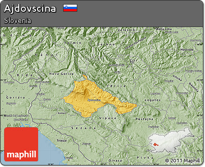 Savanna Style Map of Ajdovscina