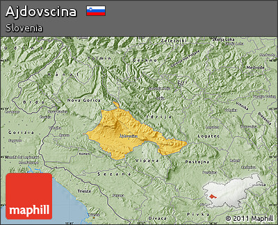 Savanna Style Map of Ajdovscina