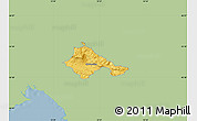 Savanna Style Map of Ajdovscina, single color outside