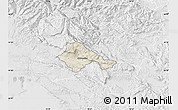 Shaded Relief Map of Ajdovscina, lighten, desaturated