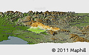 Physical Panoramic Map of Ajdovscina, darken