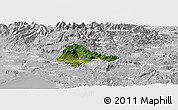 Satellite Panoramic Map of Ajdovscina, lighten, desaturated