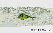 Satellite Panoramic Map of Ajdovscina, lighten