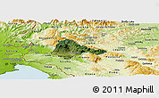 Satellite Panoramic Map of Ajdovscina, physical outside