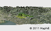 Satellite Panoramic Map of Ajdovscina, semi-desaturated