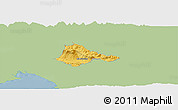 Savanna Style Panoramic Map of Ajdovscina, single color outside