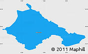 Political Simple Map of Ajdovscina, single color outside