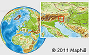 Physical Location Map of Bled, within the entire country