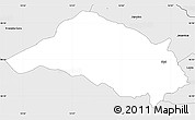 Silver Style Simple Map of Bled