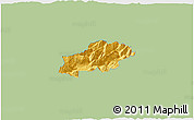 Savanna Style 3D Map of Bovec, single color outside