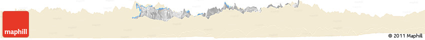 Classic Style Horizon Map of Bovec, single color outside