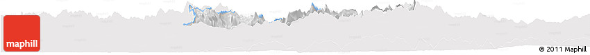 Silver Style Horizon Map of Bovec, single color outside