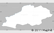 Gray Simple Map of Bovec, single color outside