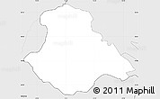 Silver Style Simple Map of Brda