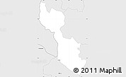 Silver Style Simple Map of Cankova-Tisina