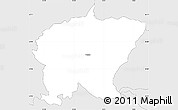 Silver Style Simple Map of Cerkno