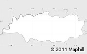 Silver Style Simple Map of Crna na Koloskem