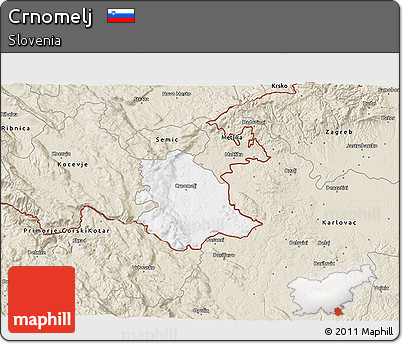 Classic Style 3D Map of Crnomelj