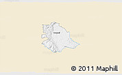 Classic Style 3D Map of Crnomelj, single color outside