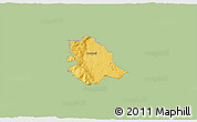 Savanna Style 3D Map of Crnomelj, single color outside