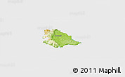 Physical Panoramic Map of Crnomelj, single color outside