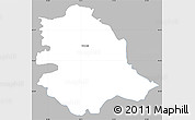 Gray Simple Map of Crnomelj, single color outside