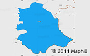 Political Simple Map of Crnomelj, single color outside, borders and labels