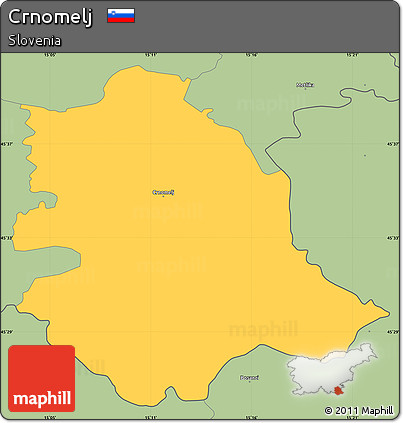 Savanna Style Simple Map of Crnomelj