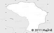 Silver Style Simple Map of Hodos-Salovci