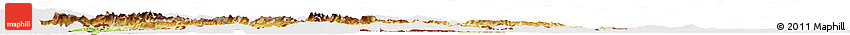 Physical Horizon Map of Slovenia, cropped outside