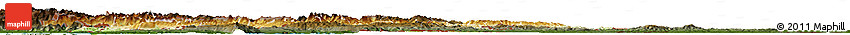 Physical Horizon Map of Slovenia, darken, land only