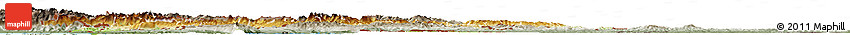 Physical Horizon Map of Slovenia, semi-desaturated, land only