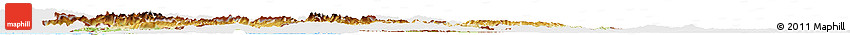 Physical Horizon Map of Slovenia, single color outside, bathymetry sea