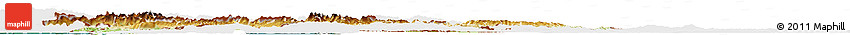 Physical Horizon Map of Slovenia, single color outside, satellite sea