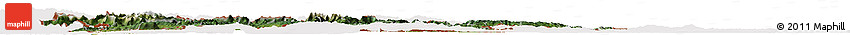 Satellite Horizon Map of Slovenia, cropped outside