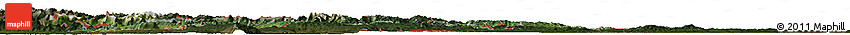 Satellite Horizon Map of Slovenia, darken