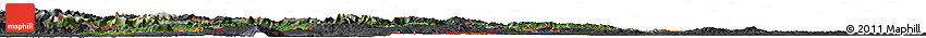 Satellite Horizon Map of Slovenia, darken, desaturated