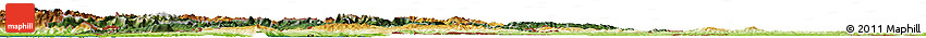 Satellite Horizon Map of Slovenia, physical outside, satellite sea