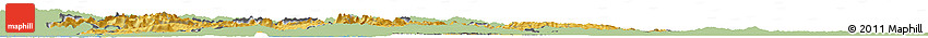 Savanna Style Horizon Map of Slovenia, single color outside
