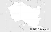 Silver Style Simple Map of Hrpelje-Kozina