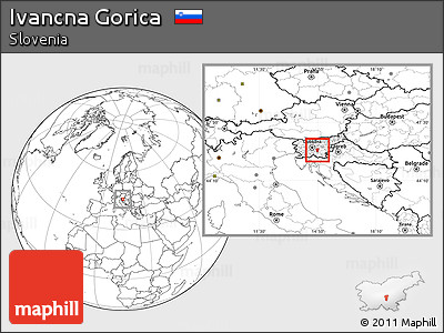 Blank Location Map of Ivancna Gorica
